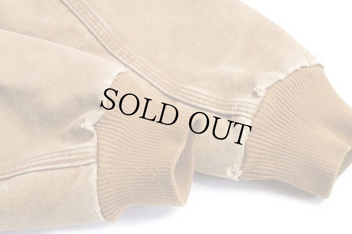 画像8: 00s メキシコ製 carharttカーハート キルティングライナー ダック地 アクティブジャケット パーカー 茶 ボーイズXL (8)