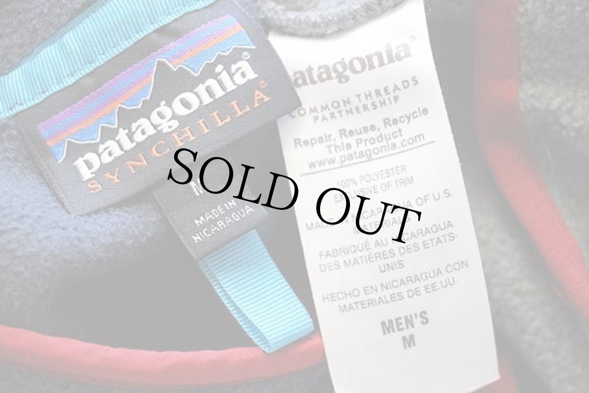 画像5: patagoniaパタゴニア Beta 刺繍 バイカラー シンチラ フリース スナップT SMDB M (5)