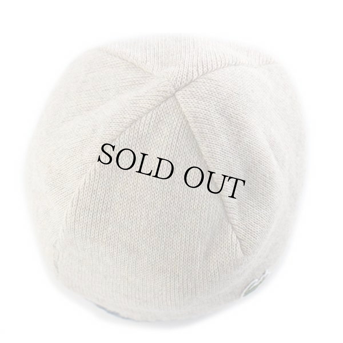 画像4: LACOSTEラコステ ワンポイント リバーシブル ビーニー ニットキャップ ベージュ×ブルー (4)