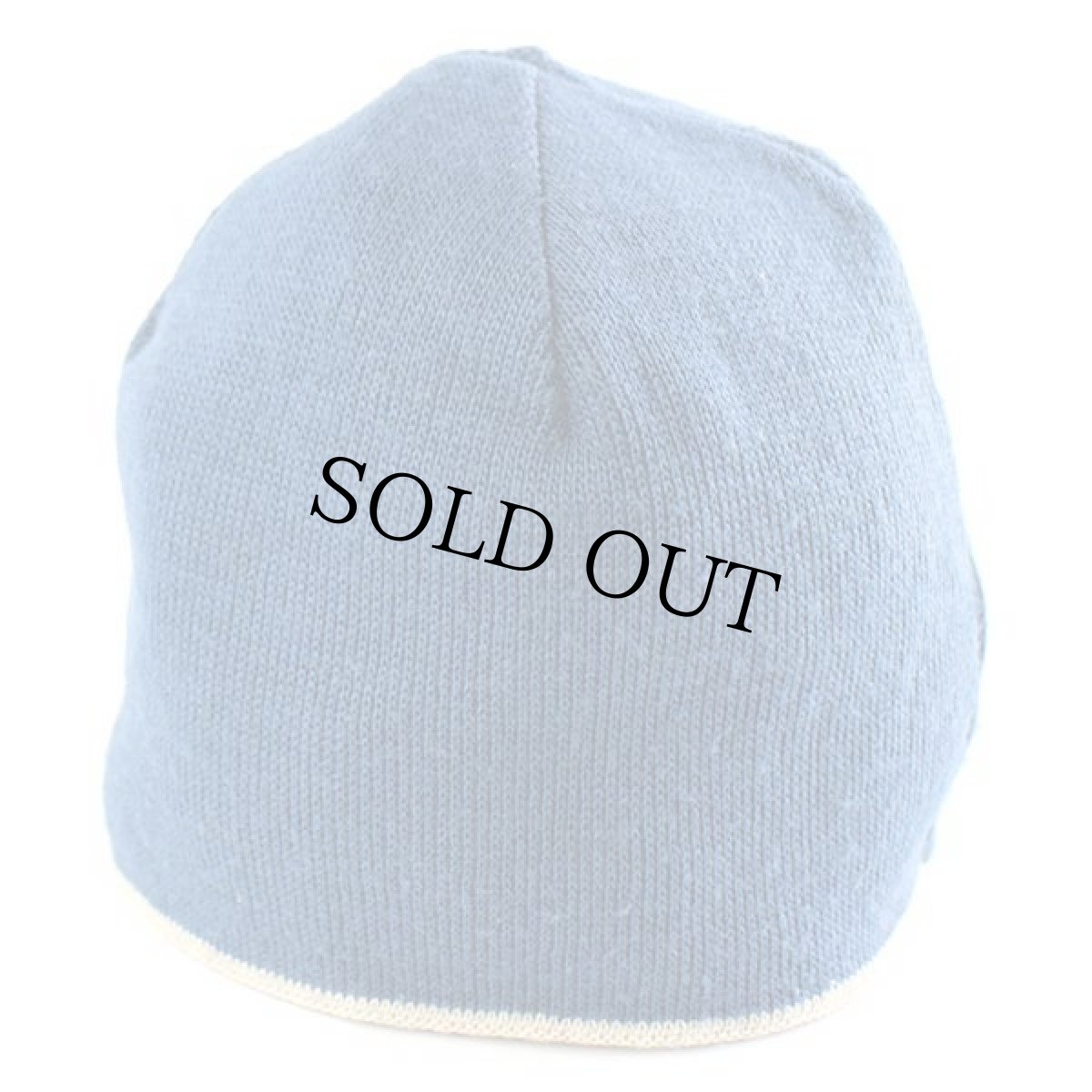 画像7: LACOSTEラコステ ワンポイント リバーシブル ビーニー ニットキャップ ベージュ×ブルー (7)