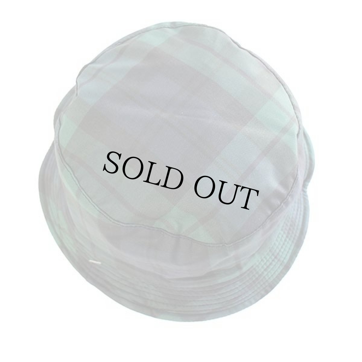 画像4: デッドストック★90s イタリア製 navigare ブラックウォッチ タータンチェック×無地 リバーシブル ナイロン×ウール バケットハット (4)