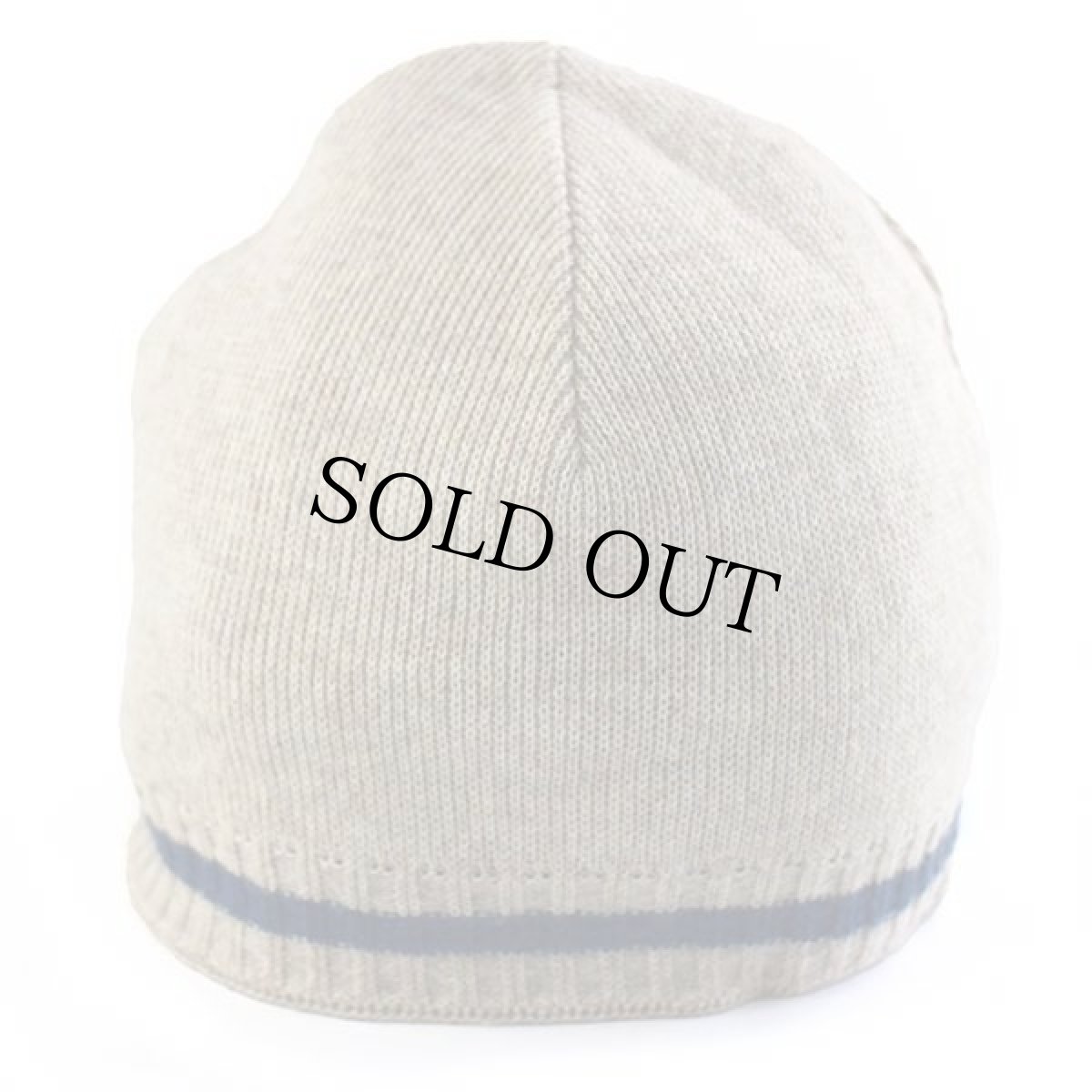 画像3: LACOSTEラコステ ワンポイント リバーシブル ビーニー ニットキャップ ベージュ×ブルー (3)