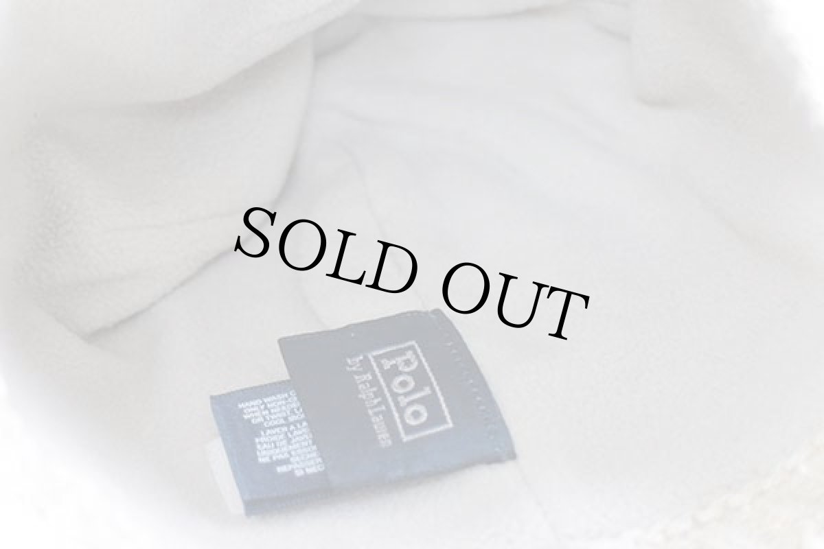 画像7: ポロ ラルフローレン 星条旗 フリースライナー ビーニー リネン×コットン×シルク ニットキャップ ベージュ キッズ (7)