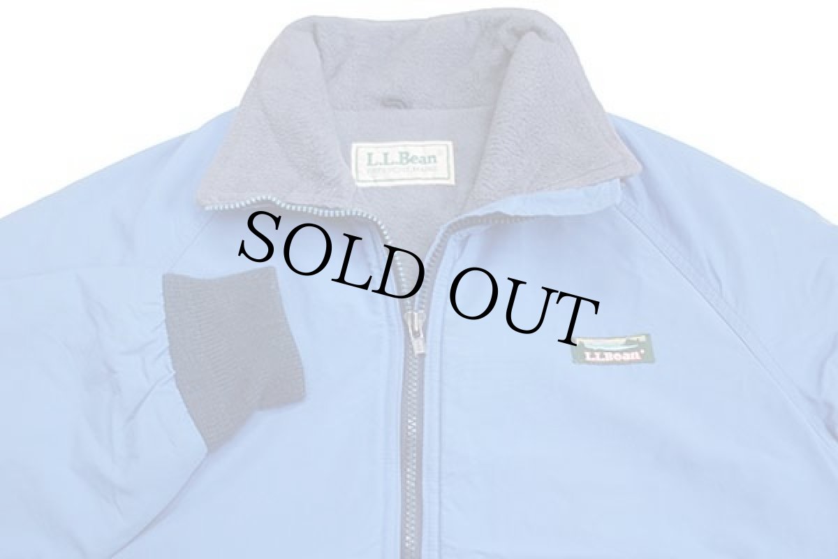 画像3: 80s L.L.Bean polarplus フリースライナー ナイロンジャケット 青 (3)