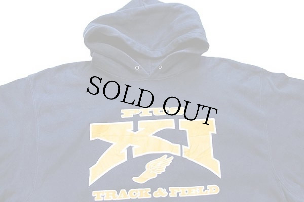 画像3: 00s Championチャンピオン PIUS X1 TRACK&FIELD ウイングフット リバースウィーブ スウェットパーカー 紺 XL (3)