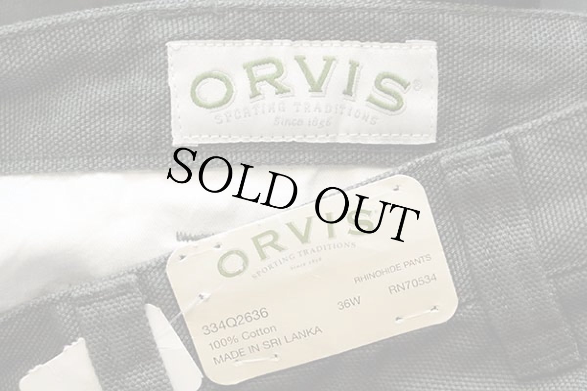 画像6: デッドストック★00s ORVISオービス RHINOHIDE PANTS コットン キャンバス パンツ オリーブ 36 (6)