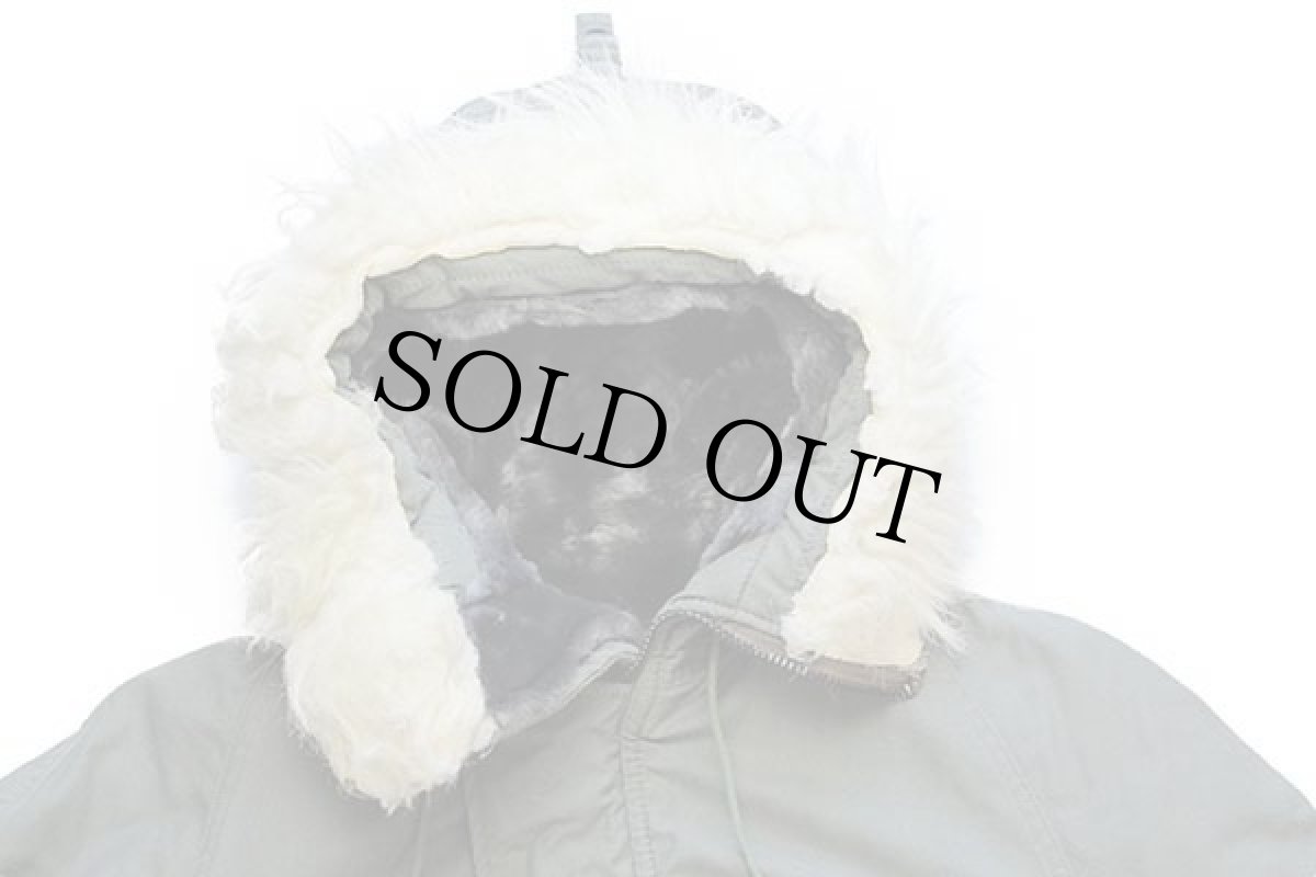 画像3: 80s 米軍 USAF N-3B フライトジャケット セージグリーン S (3)