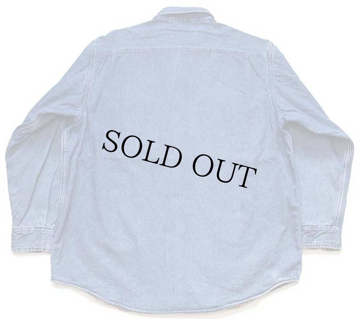 画像2: 90s ORVISオービス ネイティブ柄 ネルライナー デニムシャツ L (2)