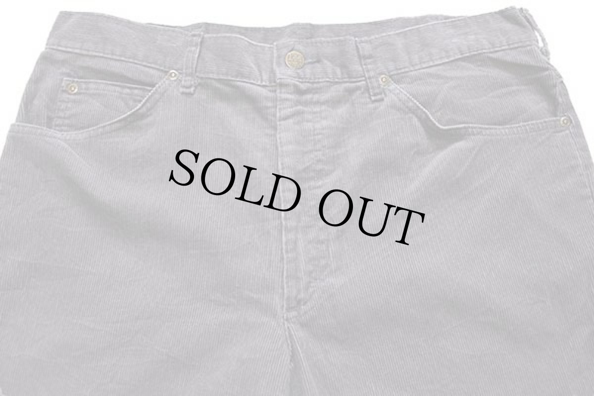 画像4: 80s USA製 Leeリー 200 コーデュロイパンツ グレー w36 L30 (4)