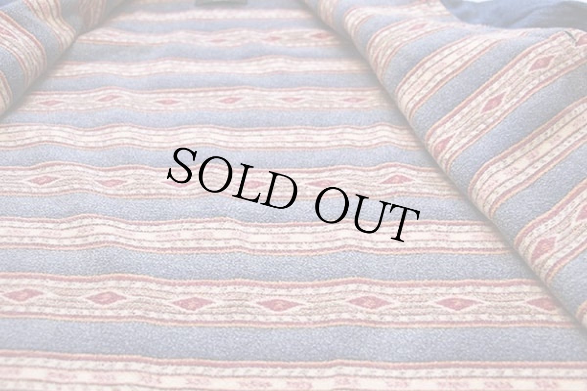 画像5: 90s ORVISオービス ネイティブ柄 ネルライナー デニムシャツ L (5)