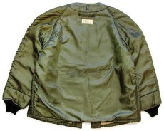 画像2: 60s 米軍 USAF ウールパイル ライナージャケット オリーブ L-R★キャトルジャケット (2)
