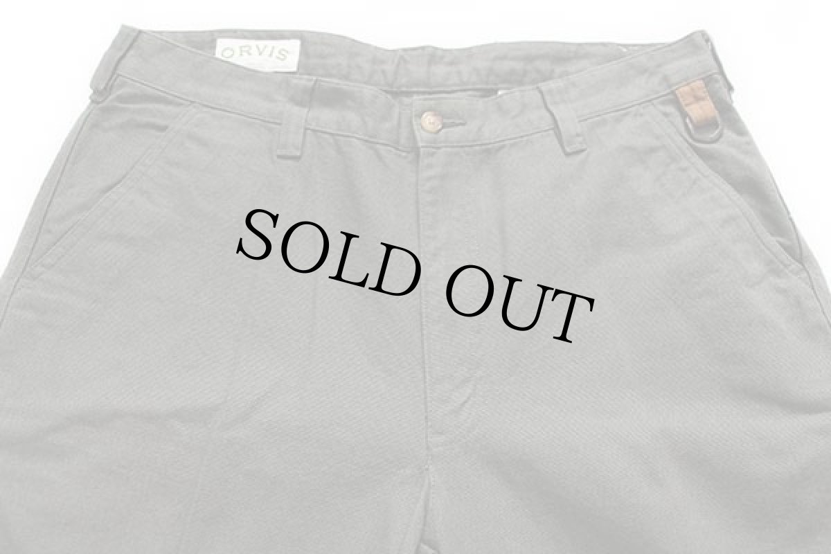 画像4: デッドストック★00s ORVISオービス RHINOHIDE PANTS コットン キャンバス パンツ オリーブ 36 (4)