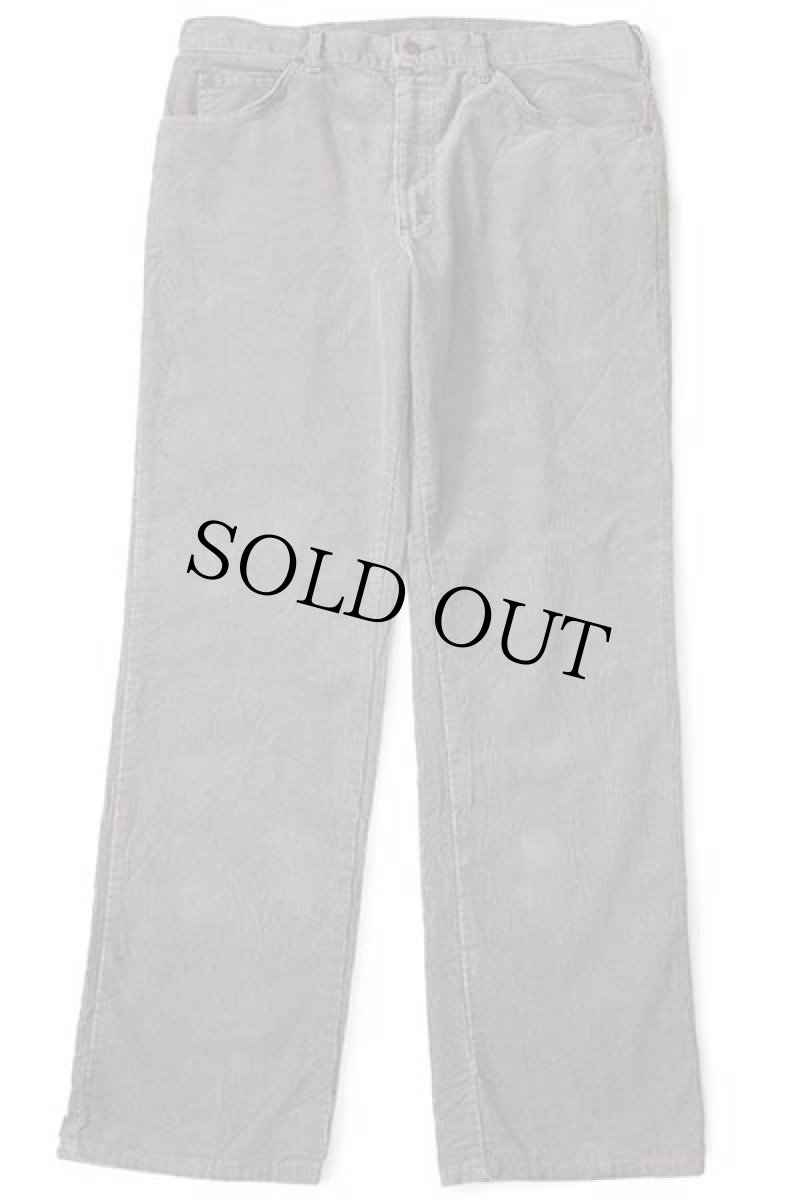 画像2: 80s USA製 Leeリー 200 コーデュロイパンツ グレー w36 L30 (2)