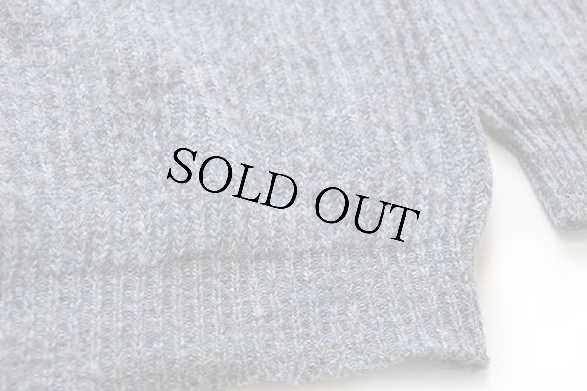 画像5: 80s スコットランド製 BRENIRE ローゲージ ウールニット セーター ミックス (5)