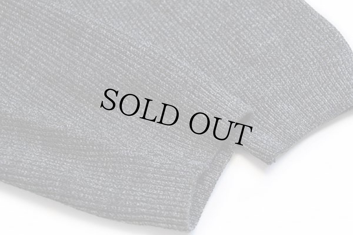 画像6: 80s LACOSTEラコステ ワンポイント Vネック ウール×アクリルニット セーター チャコールグレー 4 (6)