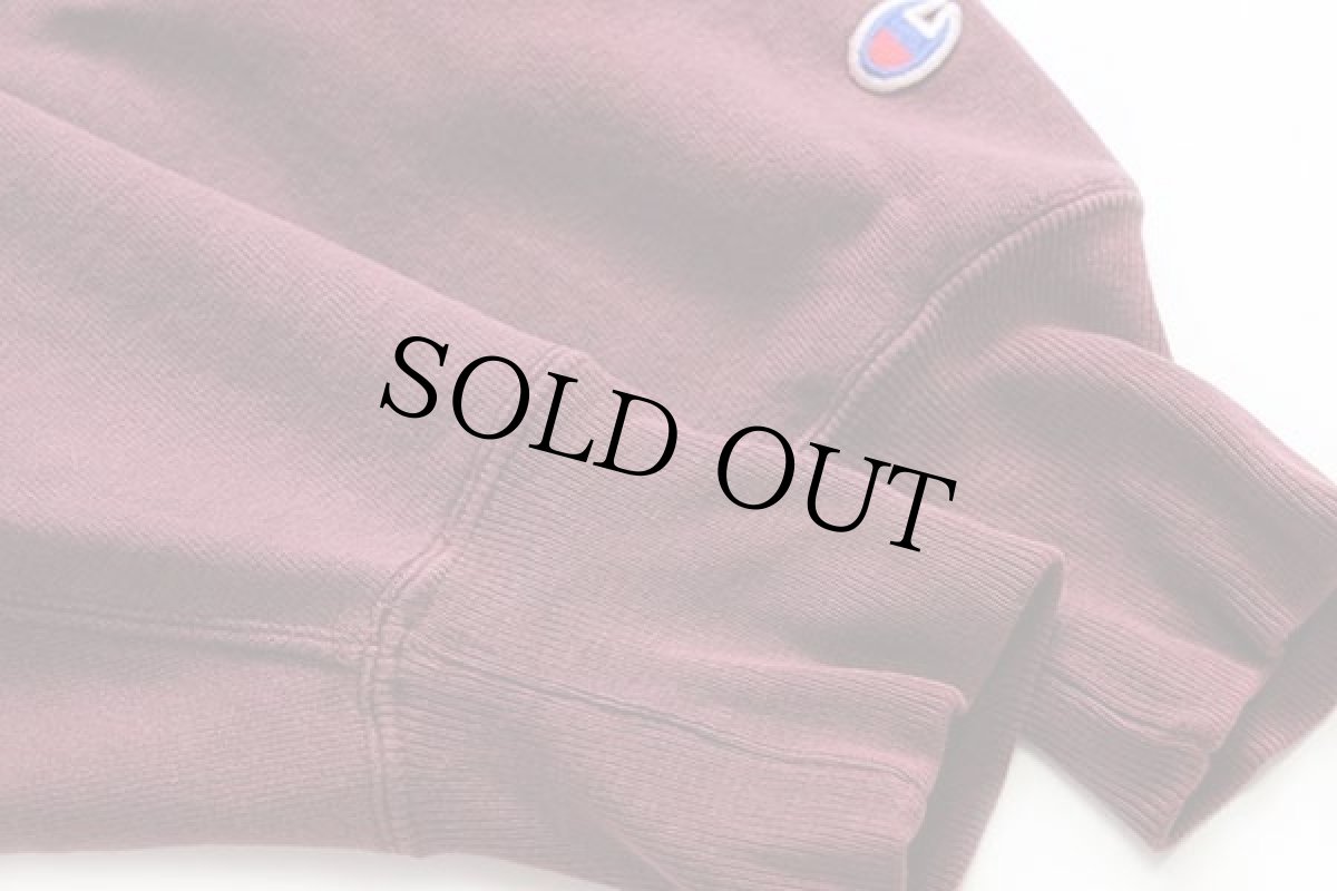 画像5: 90s USA製 Championチャンピオン HARVARD リバースウィーブ スウェットパーカー バーガンディ M (5)