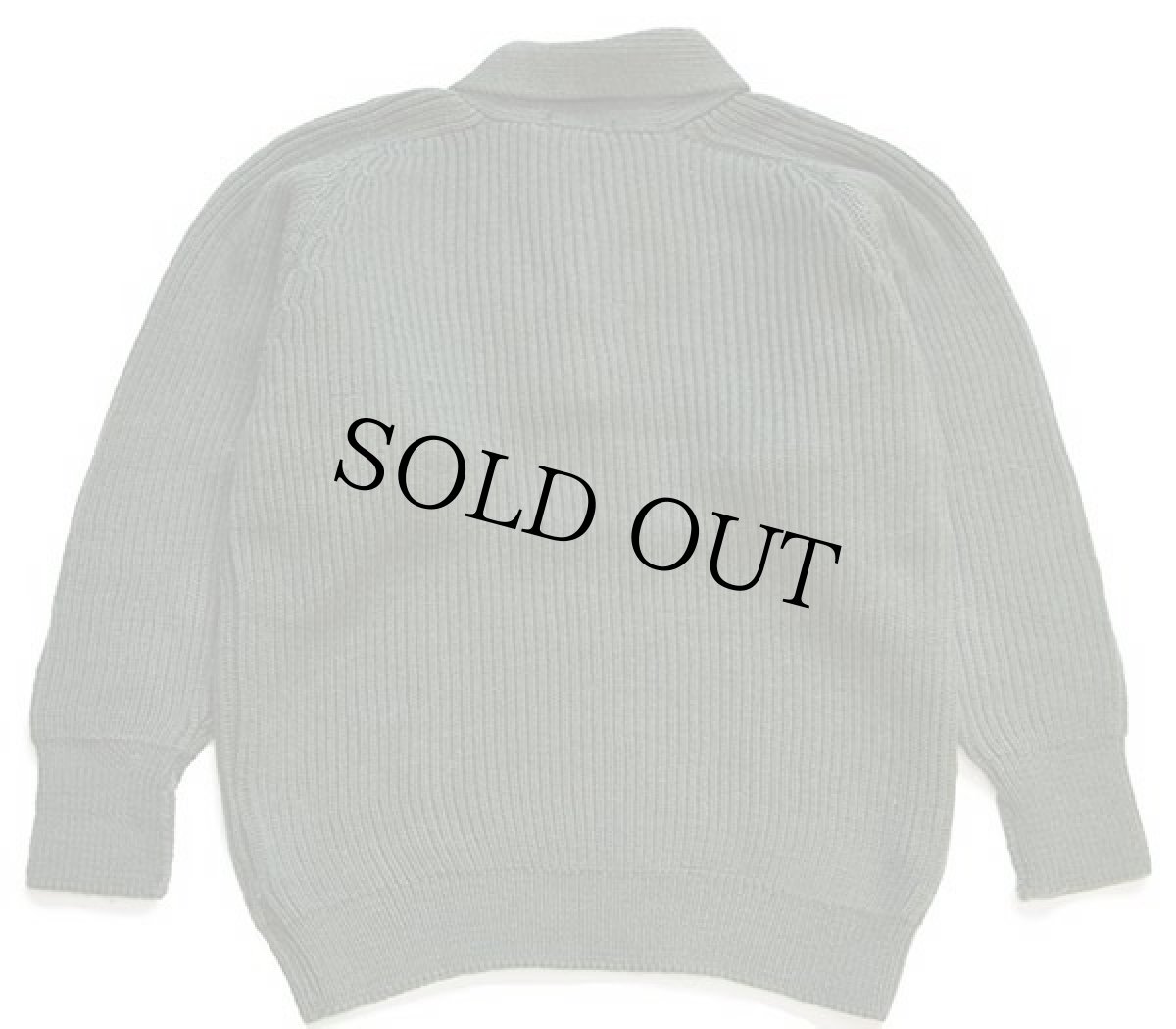 画像2: 90s 英国製 HENRI LLOYDヘンリーロイド ショールカラー サドルショルダー ローゲージ ウールニット セーター 緑 L (2)