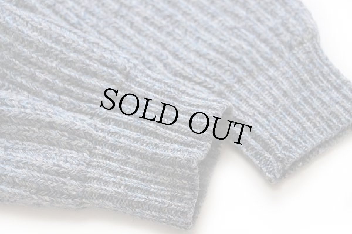 画像6: 80s スコットランド製 BRENIRE ローゲージ ウールニット セーター ミックス (6)