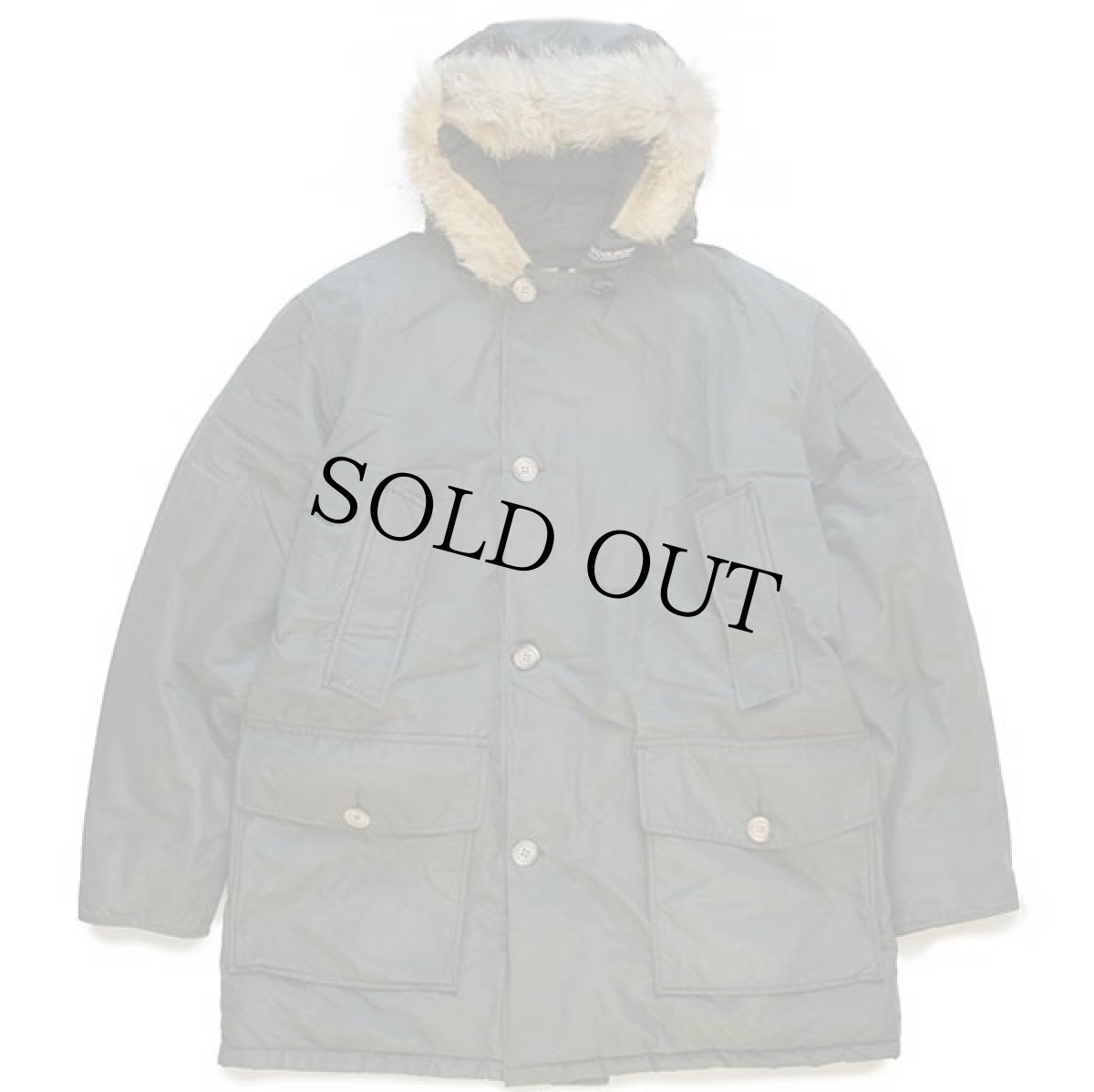 画像1: 00s USA製 WOOLRICH JOHN RICH&BROS ウールリッチ コヨーテファー アークティックパーカー ダウンコート オリーブ L★B B-9タイプ (1)