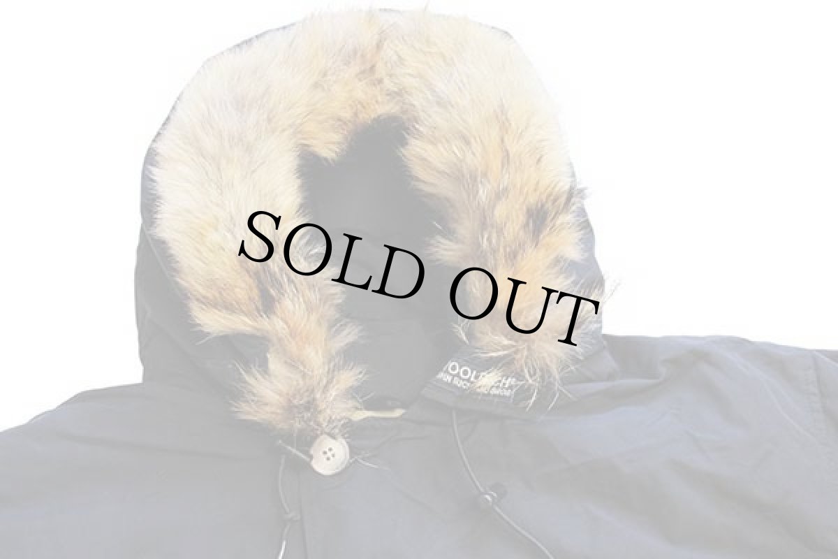 画像3: 90s USA製 Woolrichウールリッチ コヨーテファー アークティックパーカー ダウンコート 黒 XXL★特大 B-9タイプ (3)