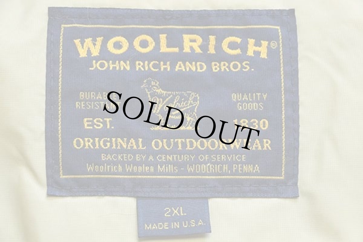 画像4: 00s USA製 WOOLRICH JOHN RICH&BROS ウールリッチ コヨーテファー アークティックパーカー ダウンコート カーキ 2XL★特大 B-9タイプ (4)