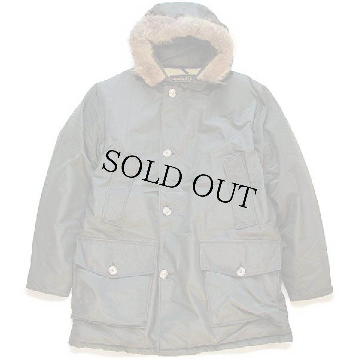 画像1: 00s USA製 WOOLRICH JOHN RICH&BROS ウールリッチ コヨーテファー アークティックパーカー ダウンコート オリーブ L★B-9タイプ (1)