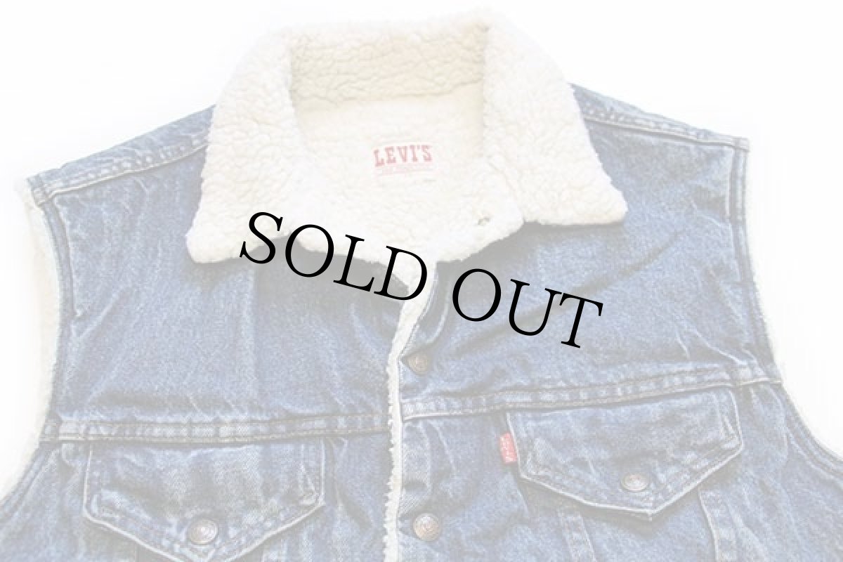 画像3: 80s USA製 Levi'sリーバイス 60511 ボアライナー デニムベスト L (3)