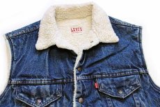 画像3: 80s USA製 Levi'sリーバイス 60511 ボアライナー デニムベスト L (3)