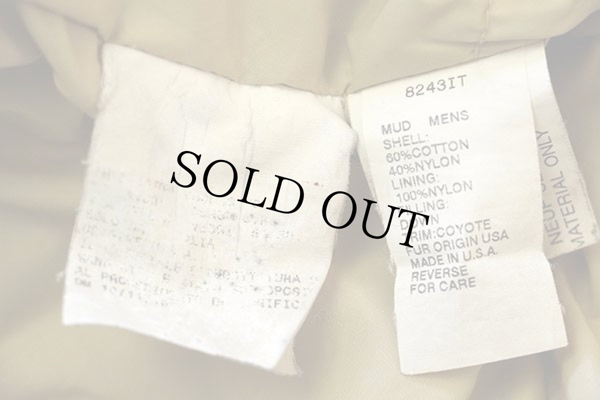 画像5: 00s USA製 WOOLRICH JOHN RICH&BROS ウールリッチ コヨーテファー アークティックパーカー ダウンコート オリーブ L★B-9タイプ (5)