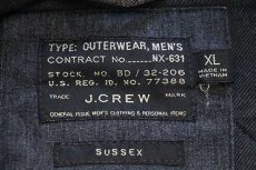 画像4: J.CREW NX-631 SUSSEX スタンドカラー PRIMALOFTプリマロフト 中綿入り キルティングジャケット チャコールグレーXL (4)