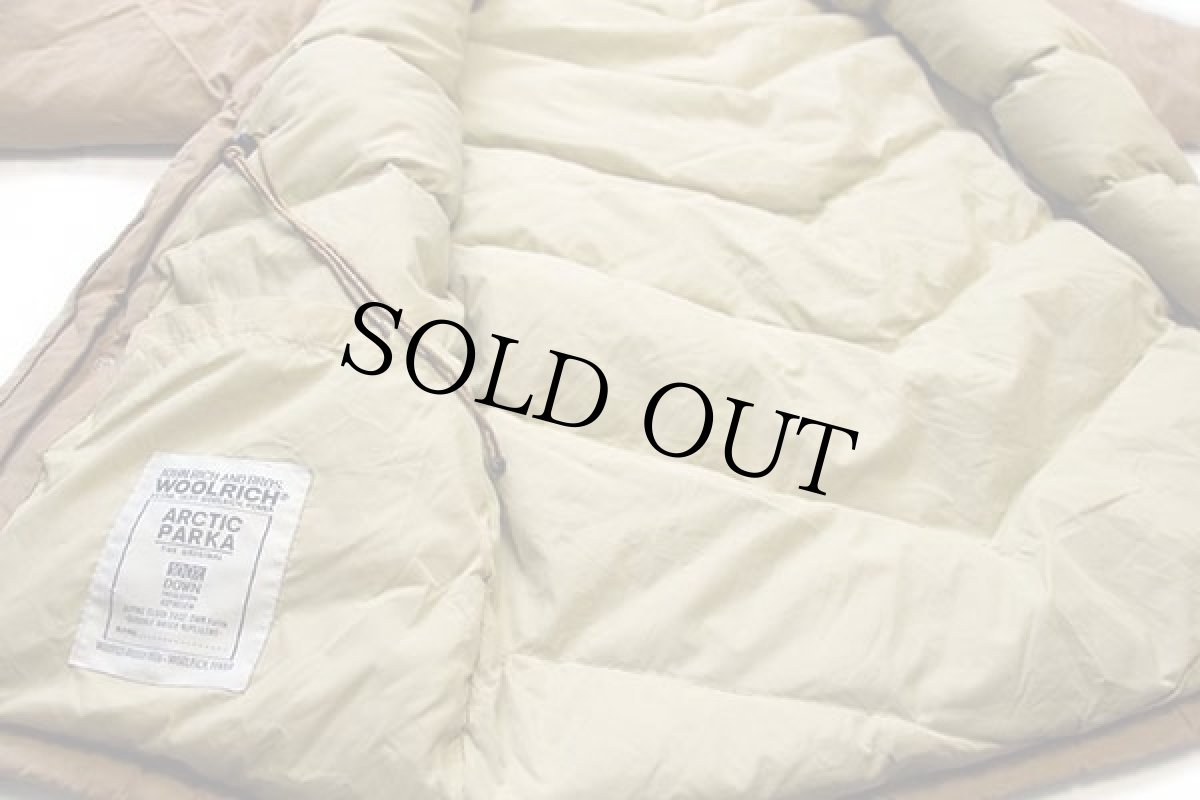 画像6: 00s USA製 WOOLRICH JOHN RICH&BROS ウールリッチ コヨーテファー アークティックパーカー ダウンコート カーキ M★B-9タイプ (6)