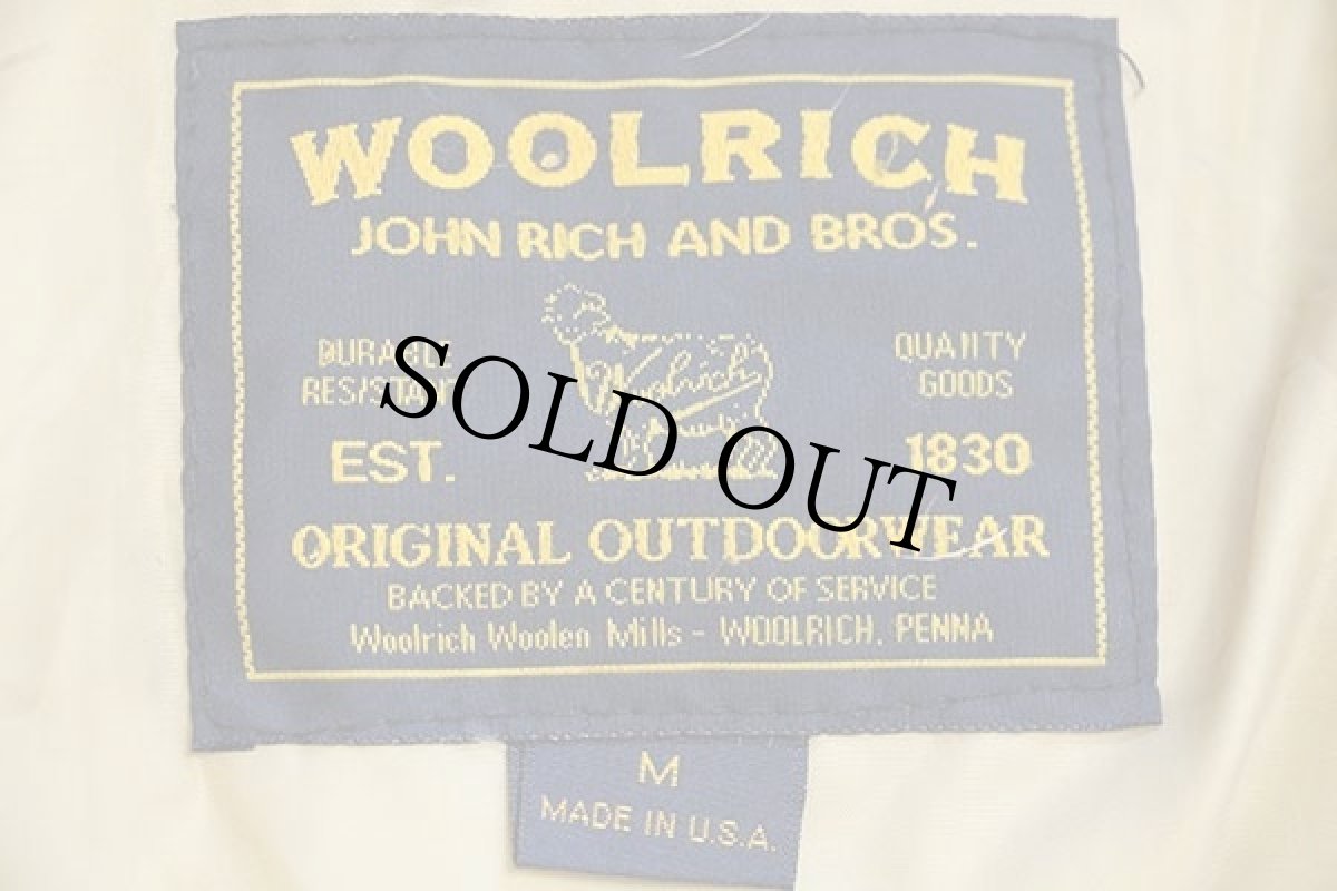 画像4: 00s USA製 WOOLRICH JOHN RICH&BROS ウールリッチ コヨーテファー アークティックパーカー ダウンコート 紺 M★B-9タイプ (4)