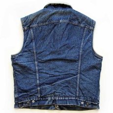 画像2: 80s USA製 Levi'sリーバイス 60511 ボアライナー デニムベスト L (2)