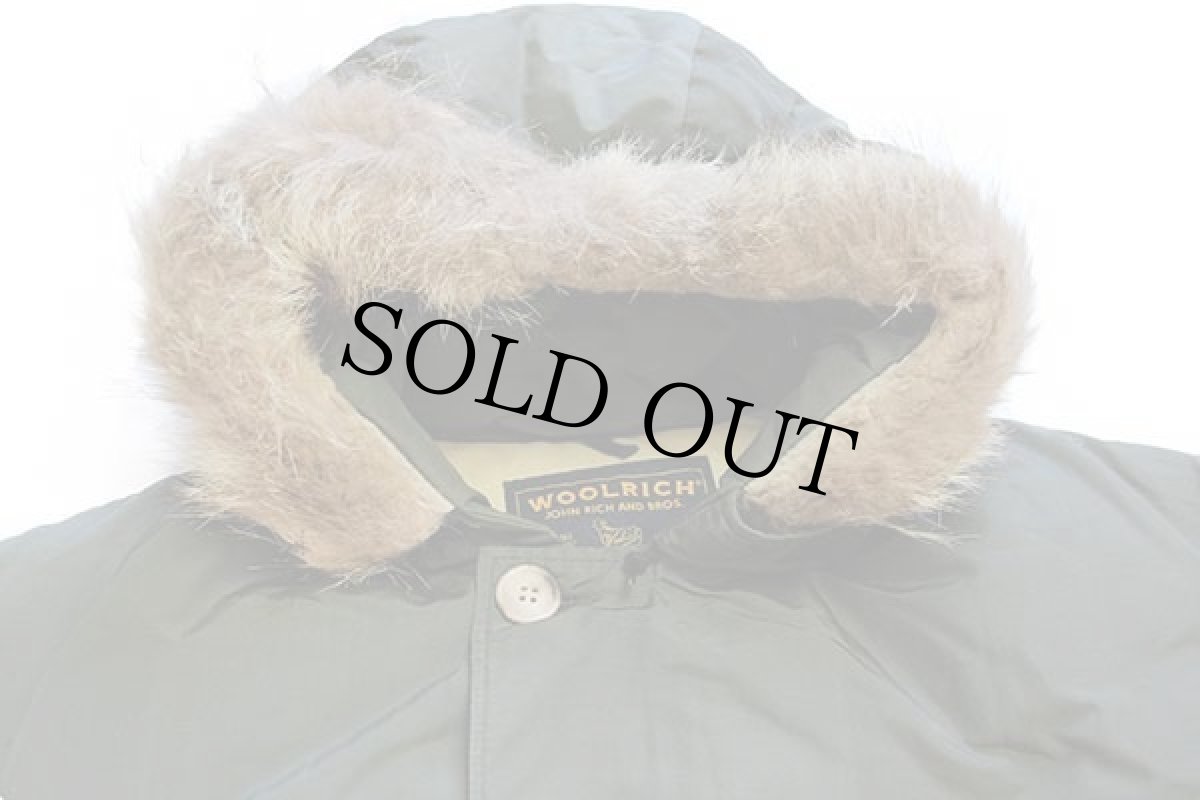 画像3: 00s USA製 WOOLRICH JOHN RICH&BROS ウールリッチ コヨーテファー アークティックパーカー ダウンコート オリーブ L★B-9タイプ (3)