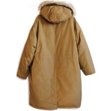 画像3: 00s USA製 WOOLRICH JOHN RICH&BROS ウールリッチ コヨーテファー アークティックパーカー ロング ダウンコート 茶 2XL★特大 B-9タイプ (3)