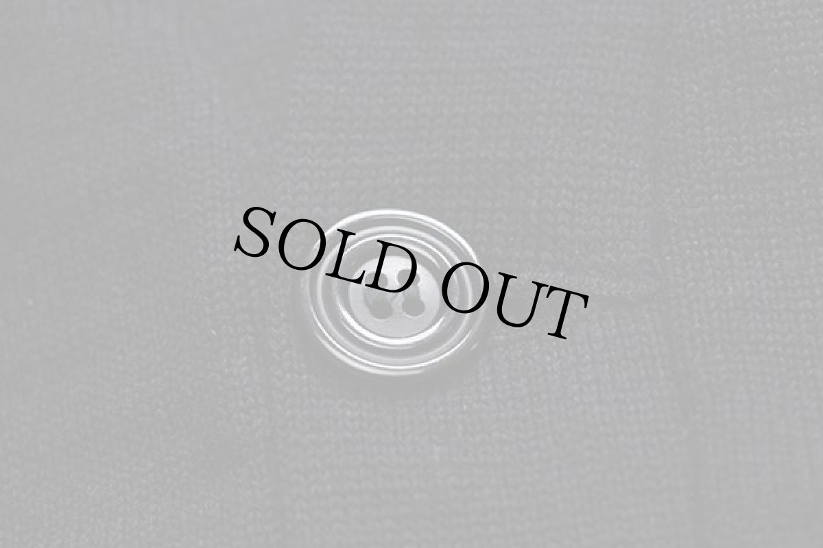 画像6: 50s COANE 無地 パチポケ ウールニット レタードカーディガン 黒 42 (6)