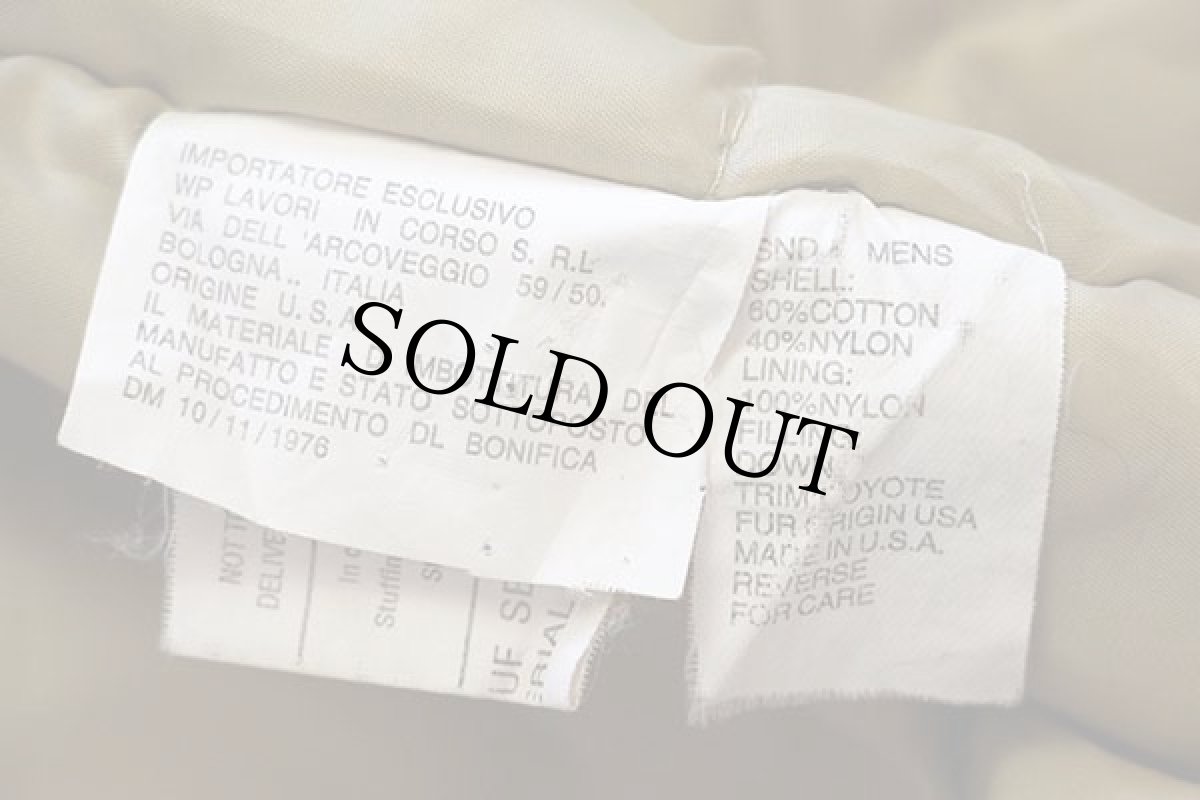 画像5: 00s USA製 WOOLRICH JOHN RICH&BROS ウールリッチ コヨーテファー アークティックパーカー ダウンコート 紺 M★B-9タイプ (5)