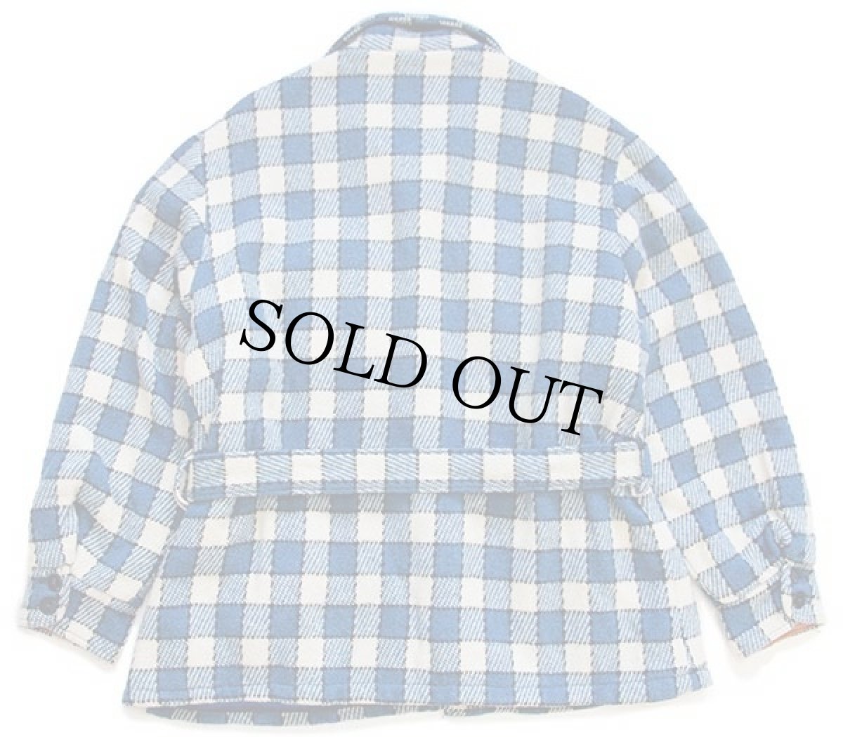 画像2: 70s Penneys TOWNCRAFT チェック パイルライナー ウールジャケット L-L (2)