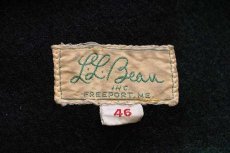 画像4: 60s L.L.Bean 筆記体タグ バッファローチェック ウールジャケット 緑×黒 46 (4)
