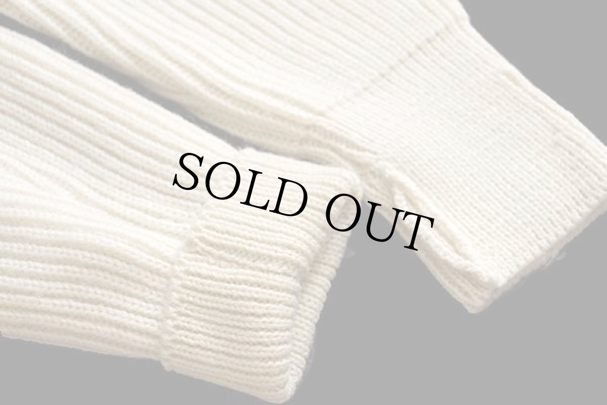 画像7: 80s 英国製 Peter Stormピーターストーム サドルショルダー ローゲージ ウールニット セーター ナチュラル XL (7)