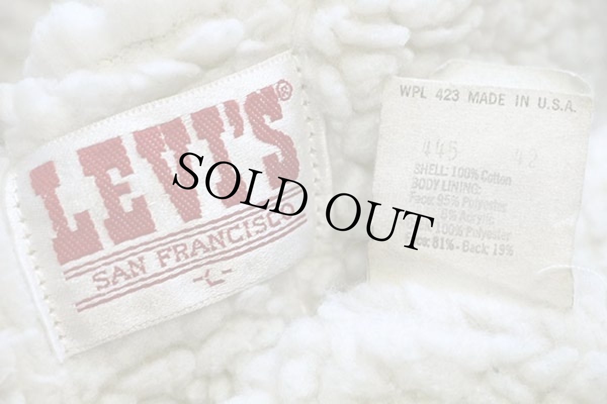 画像4: 80s USA製 Levi'sリーバイス 60511 ボアライナー デニムベスト L (4)