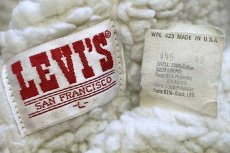 画像4: 80s USA製 Levi'sリーバイス 60511 ボアライナー デニムベスト L (4)