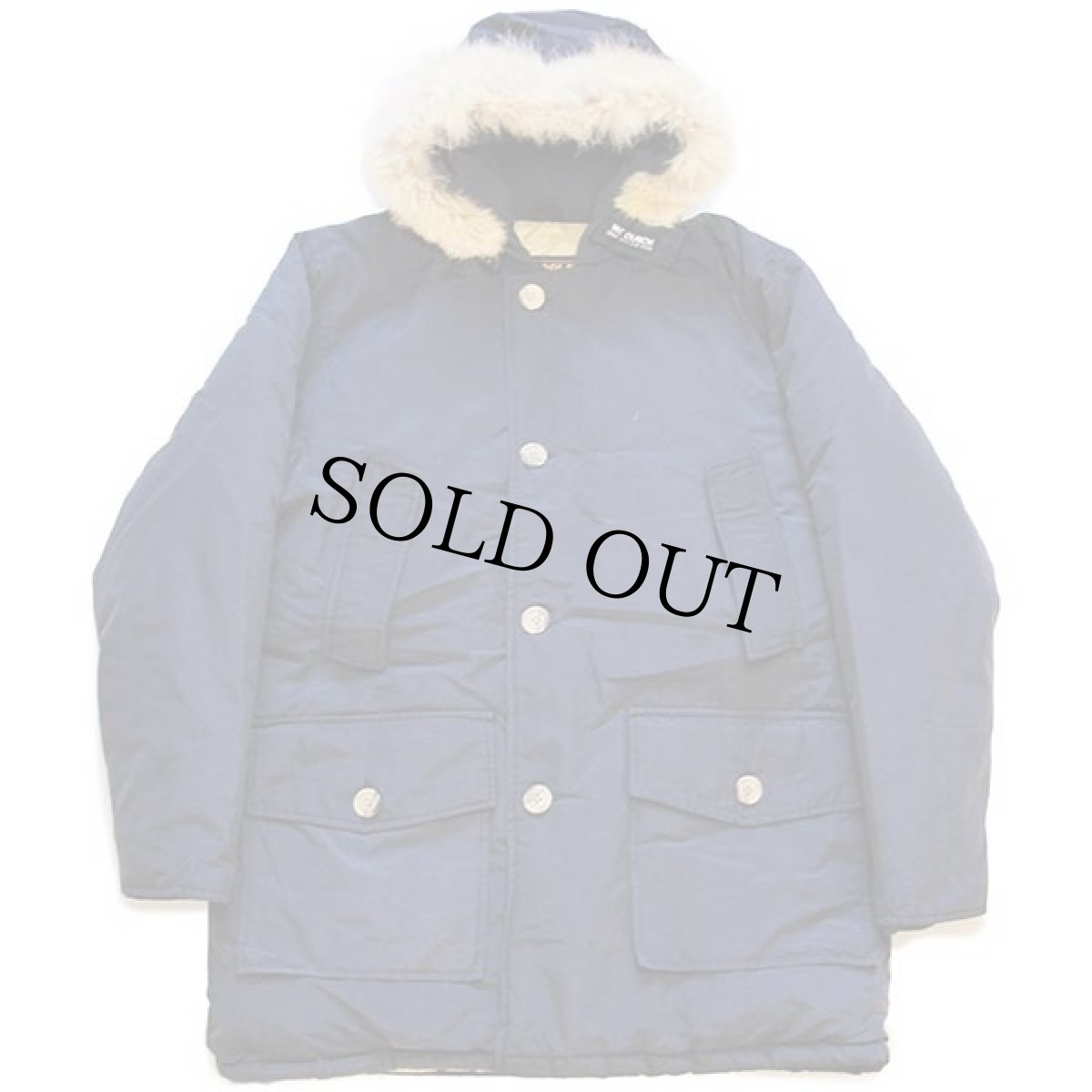 画像1: 00s USA製 WOOLRICH JOHN RICH&BROS ウールリッチ コヨーテファー アークティックパーカー ダウンコート 紺 M★B-9タイプ (1)