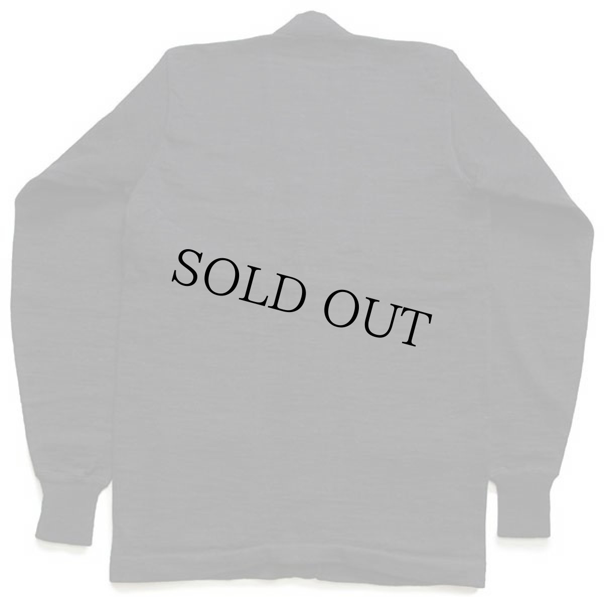 画像2: 50s COANE 無地 パチポケ ウールニット レタードカーディガン 黒 42 (2)