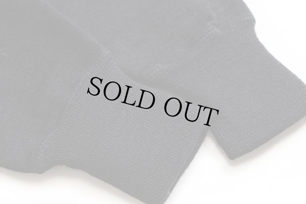 画像8: 50s COANE 無地 パチポケ ウールニット レタードカーディガン 黒 42 (8)