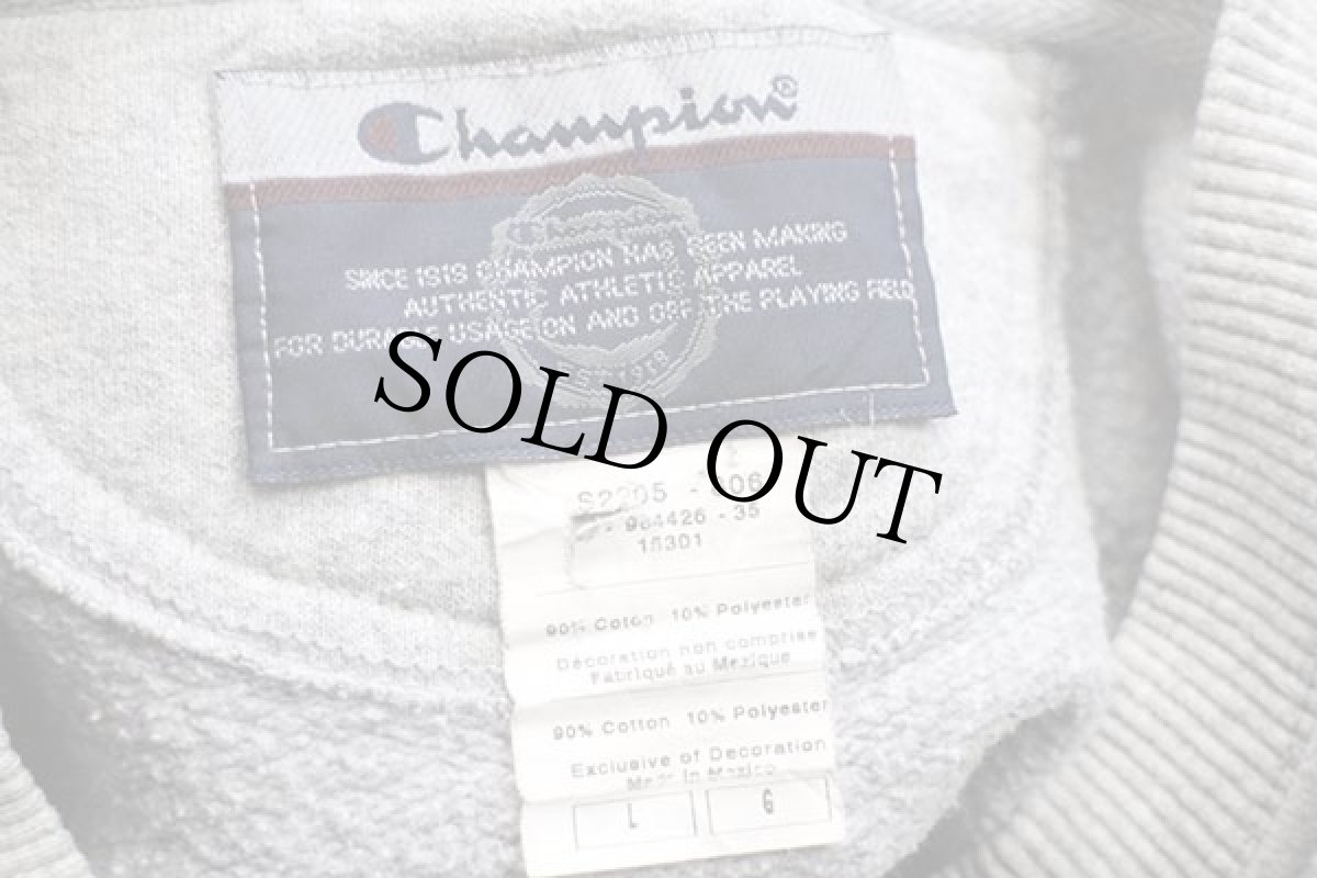 画像4: 00s メキシコ製 Championチャンピオン MICHIGAN スウェット 杢グレー L (4)