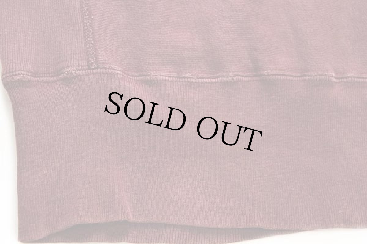 画像6: 90s USA製 Championチャンピオン BOSTON COLLEGE ひび割れプリント リバースウィーブ スウェット バーガンディ L (6)