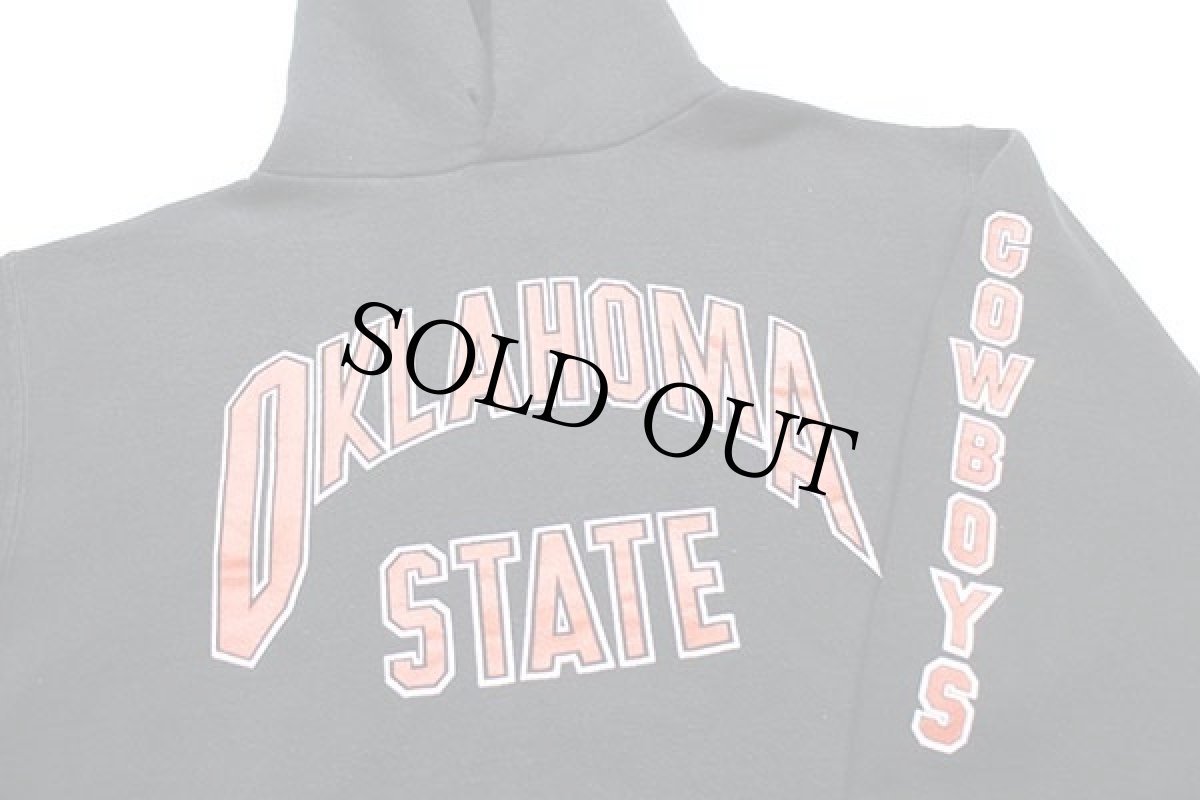 画像3: 80s USA製 RUSSELLラッセル OKLAHOMA STATE COWBOYS スウェットパーカー 黒 L (3)