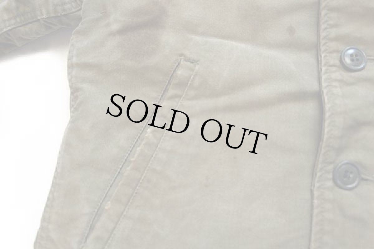 画像8: 40s 米軍 U.S.NAVY アルパカライナー N-1 デッキジャケット ボロ オリーブドラブ 36 (8)