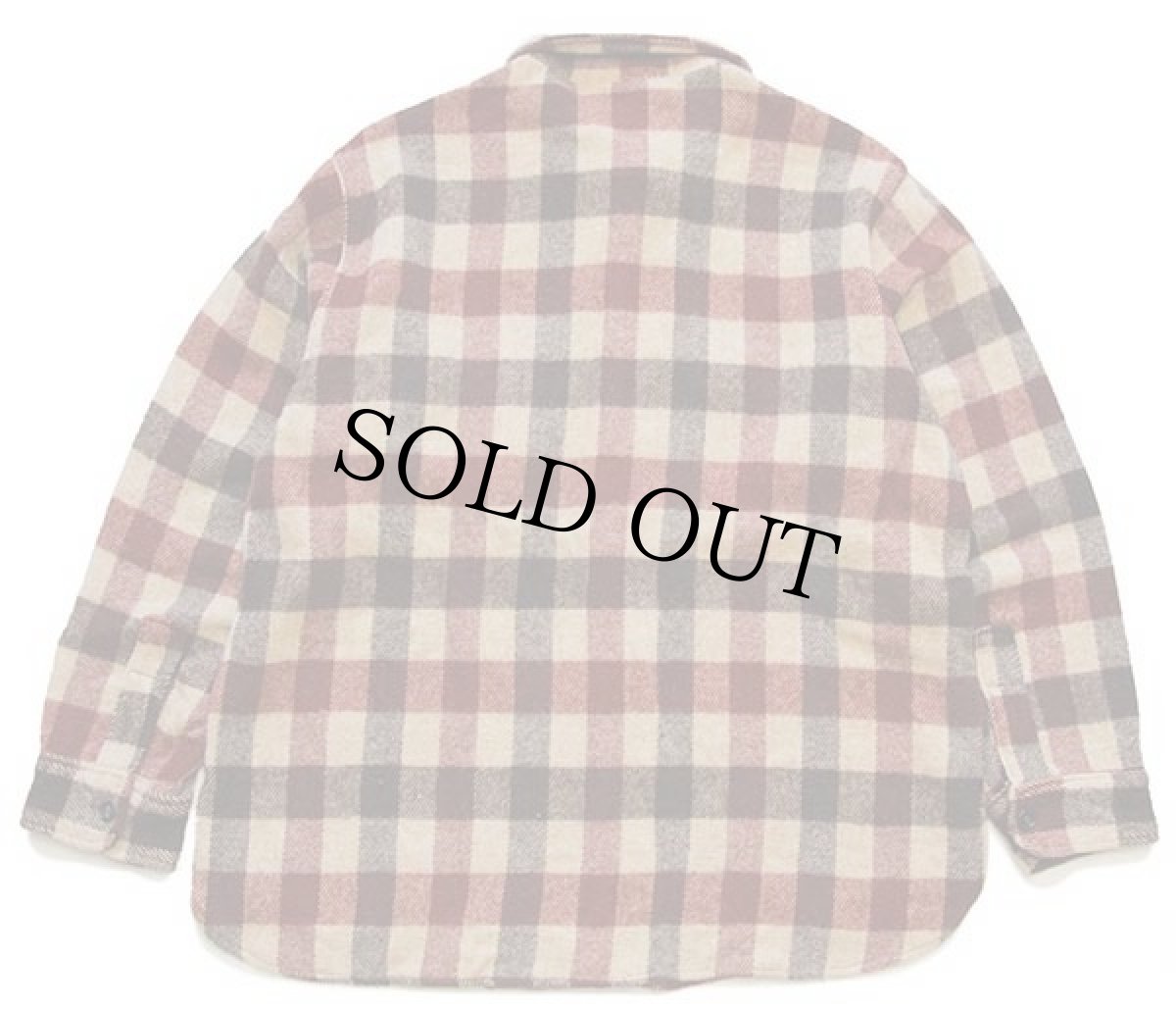 画像2: 80s L.L.Bean ブロックチェック ウールシャツ (2)